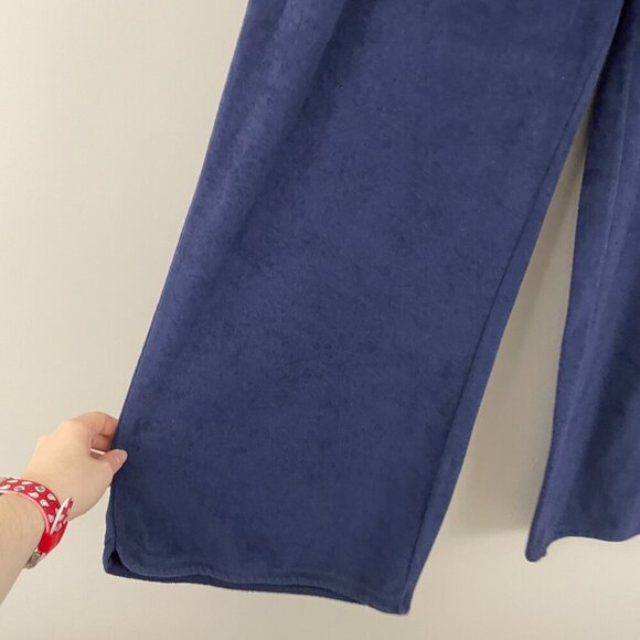 Offline by Aerie Navy Summer Lights Terry Wide Leg Pants Size XL - Picture 6 of 7